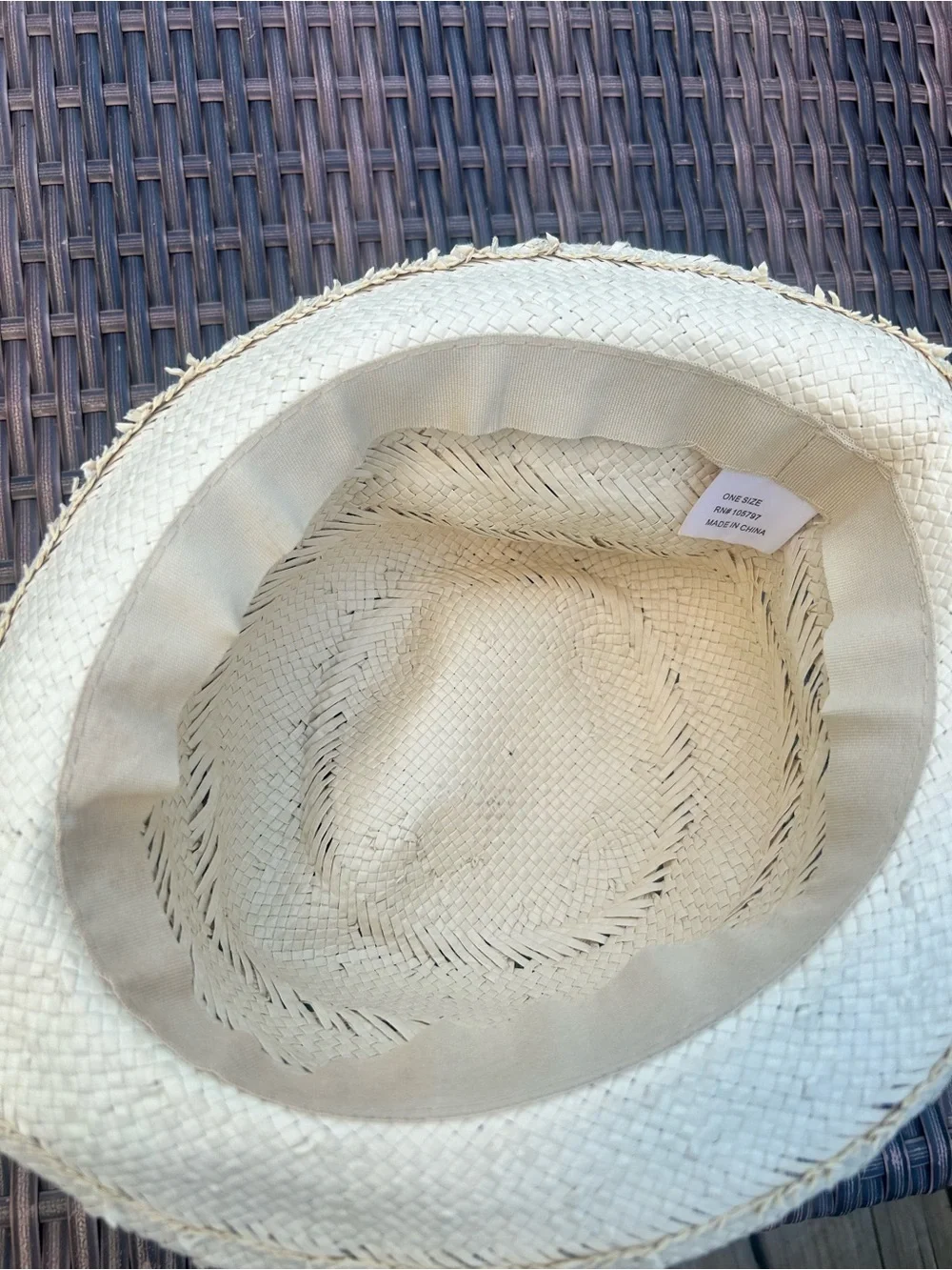 Women's Natural Straw Fedora Hat - Lightweight Summer Style